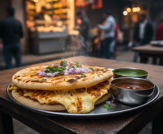 Kaladi kulcha traditional food of Jammu