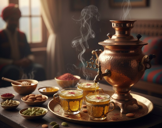 Kahwa tea traditional drink of Kashmir